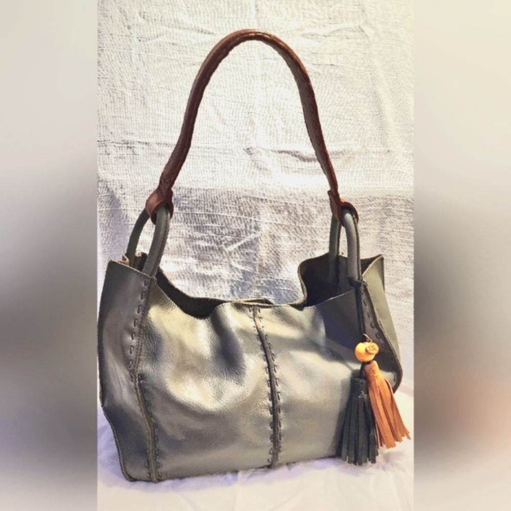 The Sak Leather Tote w/Tassels
